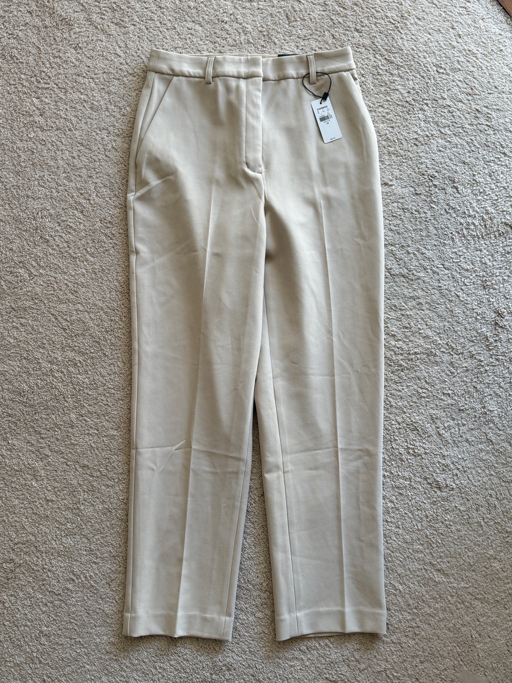 Express Women's Straight Ankle Super High Rise Editor Pants